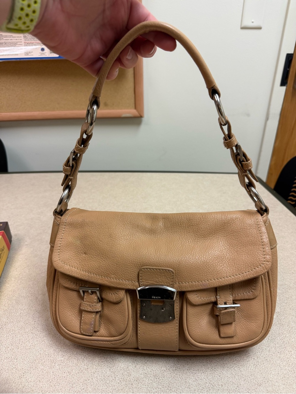 Vintage Prada Calf Rocket Shoulder Bag Y2K READ DESCRIPTION
